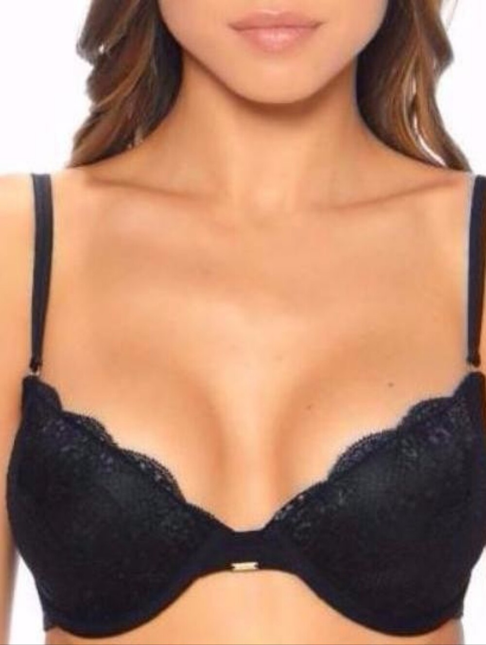BeMe NY Bras NWT Set Of 2-Black Lace Demi  Bra & Nude Unlined Lace Demi Bra 34C